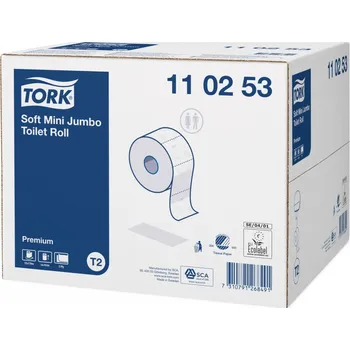 Toaletní papír Toaletní papír Tork Premium T2 v Mini Jumbo roli, 2 vrstvy, 12ks