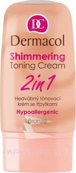 Dermacol Shimmering Toning Cream 2in1-bronze Kosmetika 30ml Všechny typy pleti