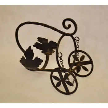 Stojan na víno Zásobník na víno černý kovaný