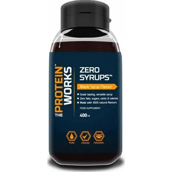 Sirup The Protein Works Zero Syrup Jahoda, 400ml