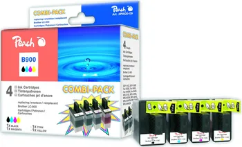 Inkoust Peach LC-900Bk,C,M,Y Combi Pack kompatibilní barevné+černý