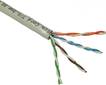 Síťový kabel Solarix SXKL-5E-UTP-PVC-GY