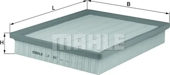 Vzduchový filtr Vzduchový filtr MAHLE (LX1467)