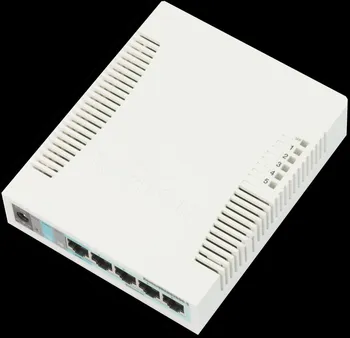 Switch Mikrotik RouterBOARD RB260GS 5-port Gigabit smart switch with SFP cage, SwOS, plastic case, PSU