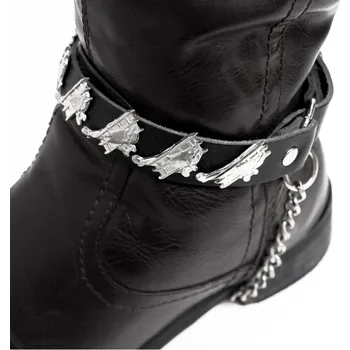 Moto obuv kožená ozdoba na boty pilot - letadlo