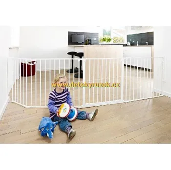 Dětská zábrana Prostorová zábrana BabyDan Flex L -White