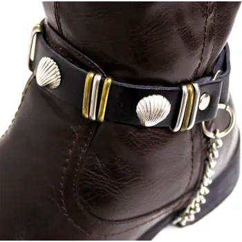 Moto obuv kožená ozdoba na boty mušle II