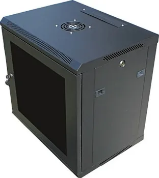 Racková skříň Datacom 19" rozvaděč 12U/450 mm (sklo) černý