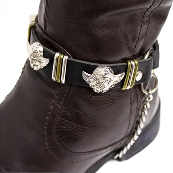 Moto obuv kožená ozdoba na boty anděl