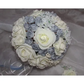 Svatební dekorace Kytice pro nevěstu a korsáž SV118