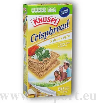 Rýžový chlebíček KNUSPI Crispbread 3 druhy sýra 150 g