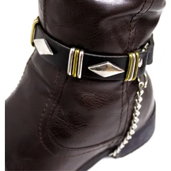 Moto obuv kožená ozdoba na boty ozdobné plíšky II