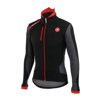 Cyklistická bunda Bunda Castelli Senza Jacket black 15/16 XXL