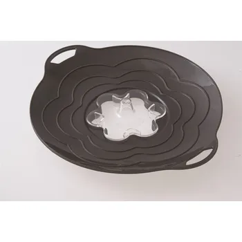 Poklice siliknová poklice proti vzkypění Vapo Twist Silikomart black met