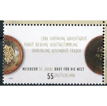 Poštovní známka (2009) MiNr. 2711 ** - Německo - 50 let církevní pomoci "Misereor" a "Bread for the World"