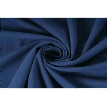 Elastická teplákovina nepočesaná, navy blue, látky, metráž, šíře role 175cm