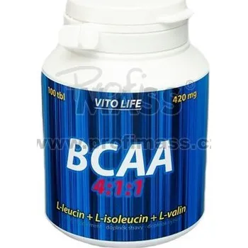Aminokyselina Recenze Vito Life BCAA 4:1:1 100 kapslí