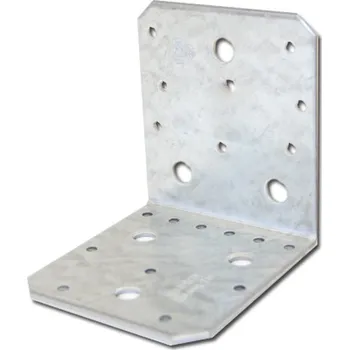 Tesařské kování Úhelník 90 x 105 x 105 x 3,0 mm - kombinovaný bez prolisu (J03)