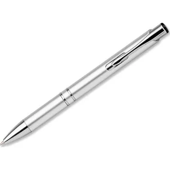 Stříbrné plastové kuličkové pero Sunny, 1ks
