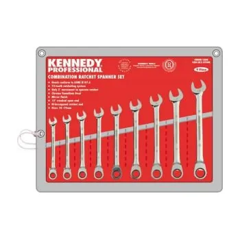 Klíč sada profesionálních ráčnových klíčů rovných 10-19mm profi rovný ráčn