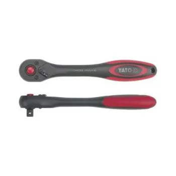 Ráčna Ráčna 1/4" 144 mm malá ráčna YATO 1/4" 72 zubů, Ráčna s plas