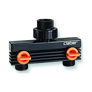 Spojka Claber na vod.kohoutek 2 vývody 3/4" závit, rozdvojka na v