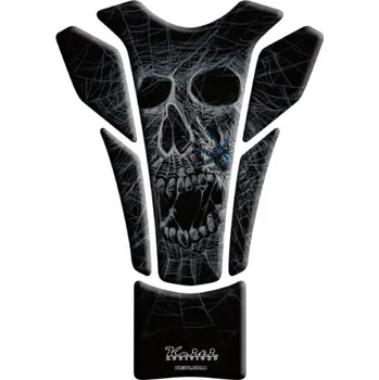 Tankpad Keiti KT8470 "Pavouk na pavučině s lebkou", na motorku