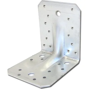 Tesařské kování Úhelník 90 x 105 x 105 x 3,0 mm - kombinovaný s prolisem (K04)