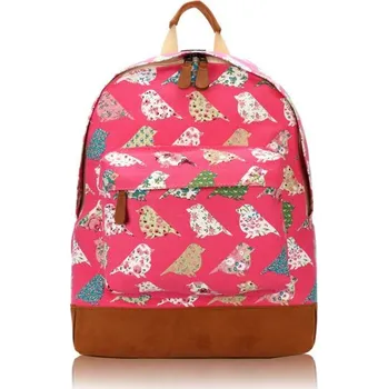 Školní batoh Batoh Spring Birds - růžový