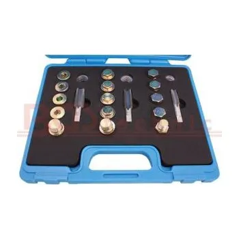 Závitořezný nástroj sada na opravu závitů výpustí olejových van M14x1,5 , M16,1,5 , M18x1,