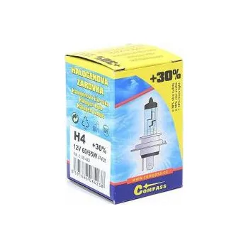 Autožárovka Žárovka 12V H4 60/55W P43t box FLASH +30%, žárovka H4 s yvší svítivost