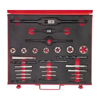 Závitořezný nástroj sada závitníků palcové americké jemné 10 - 3/4" UNF 28-dílná ,záv