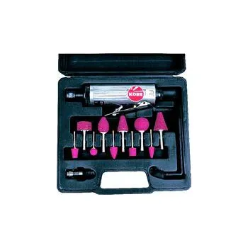 Bruska pneumatická vzduchová kolíková Stopková bruska + korundová tělíska,pne