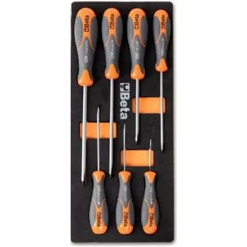 Šroubovák Sada plochých šroubováků Beta profesionálníšroubováky beta v pěnovém