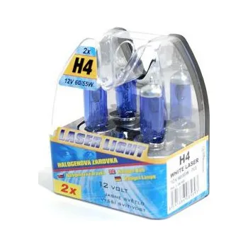 Autožárovka Žárovka 12V H4 60/55W WHITE LASER 2k, autožárovka H4 s vyšší svítivost