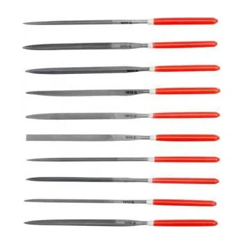 Sada pilníků jehlových 3 x 140 mm 10 ks, jehlový pilník 140mm, sada je