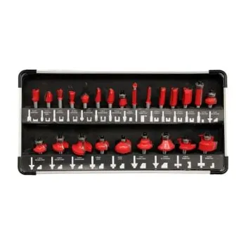 Příslušenství k frézce sada profilových fréz na dřevo unašeč stopka 8mm 24ks ,profilová frézk