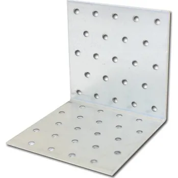 Tesařské kování Úhelník 100 x 100 x 100 x 2,0 mm - hřebíkový (G07)