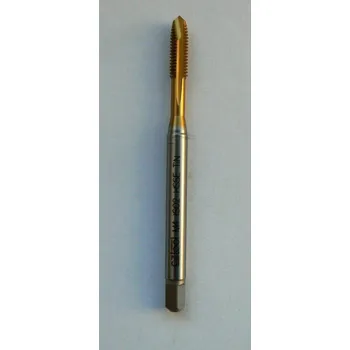 Závitořezný nástroj Závitník 371/1510 lamač M 4 HSSE TiN Bučovice č. 176 040