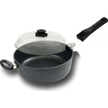 Pánev XXL titanová pánev Harecker 26 cm/10 bio ceramic odnímatelná ručka