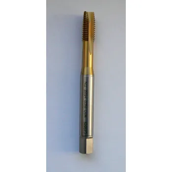 Závitořezný nástroj Závitník 371/1510 lamač M10 HSSE TiN Bučovice č. 176 100