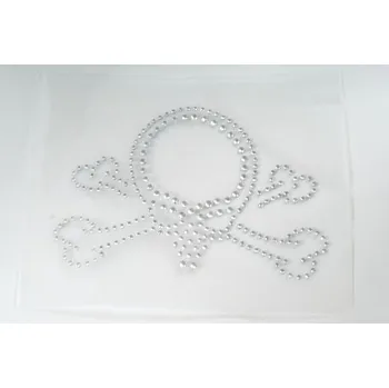 Nášivka Hot fix, nažehlovačka, aplikace pirátská lebka