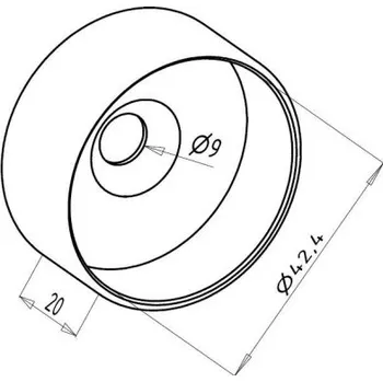 Koncovka madla do stěny