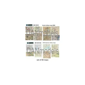 Plastikový model Topographic maps of WWII, Soviet & German