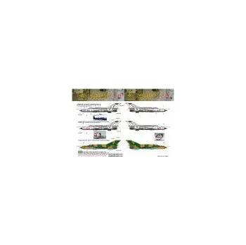 Plastikový model 1/144 Decal MiG-21 MF