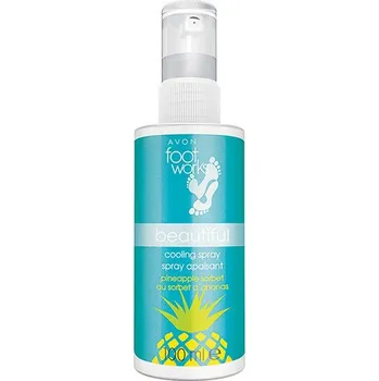 Kosmetika na nohy Chladivý sprej na nohy s ananasem Avon Foot Works 100 ml 
