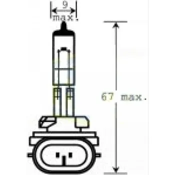 Autožárovka 12V H37,5W (896) PGJ13 stíněná TRIFA