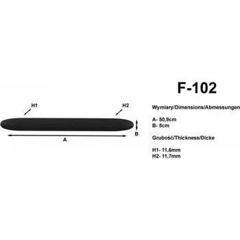 Lišta karosérie Ochranné lišty na nárazníky 50,9 cm LNF102
