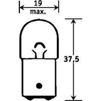 Autožárovka 12V R5W BA15d DDD TRIFA