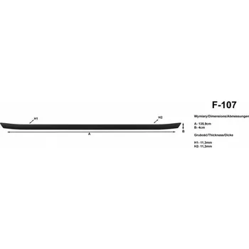 Lišta karosérie Ochranná lištá nárazníku 135,9 cm LNF107